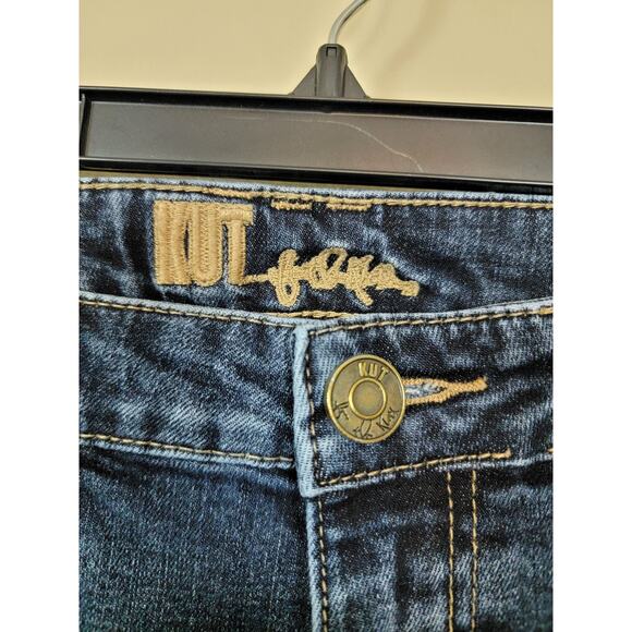 KUT from the Kloth Jeans Women's Size 6 Blue Dark Wash Low Rise 5-Pocket - Picture 2 of 5